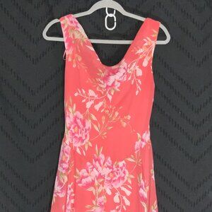 ELLE Romantic Floral Cowl Neck Dress - Perfect for Wedding Guest or Cocktails